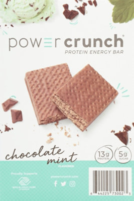 Power Crunch Protein Energy Bar Chocolate Mint - 5-1.4 Oz - Image 6