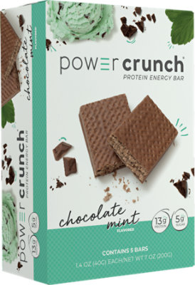 Power Crunch Protein Energy Bar Chocolate Mint - 5-1.4 Oz