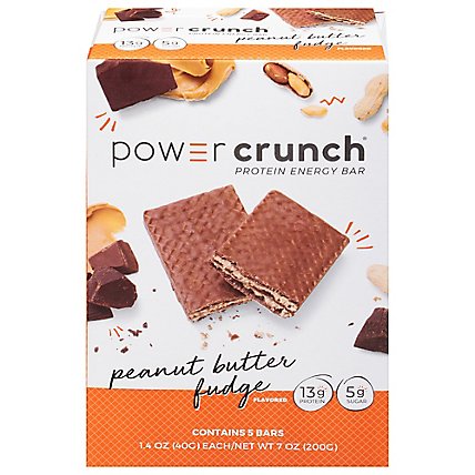 Power Crunch Peanut Butter Fudge Protein Bar - 5-1.4 Oz - Image 2