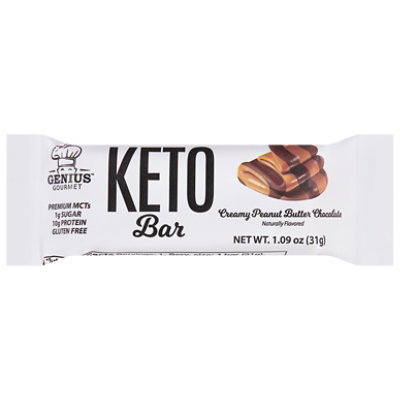Genius Gourmet Keto Bars Pb Chocolate - 1.09 Oz - Image 3