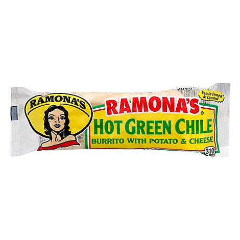 Ramonas Burrito Hot Green Frz - 5 Oz