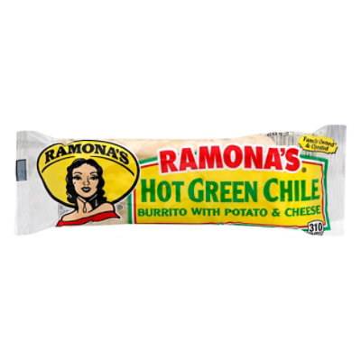 Ramonas Burrito Hot Green Frz - 5 Oz