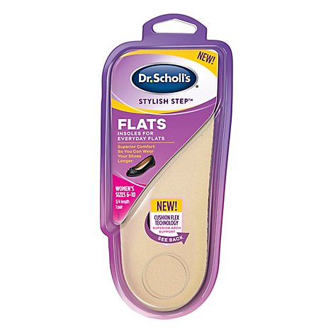 Dr Scholls Stylish Step Insoles For Everyday Flats - 1 Pair