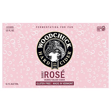 Woodchuck Bubbly Rose In Cans - 6-12 Fl. Oz. - Image 3