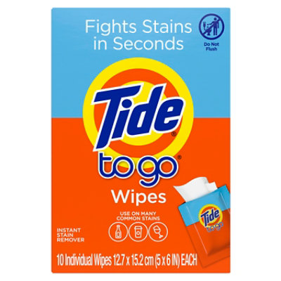 Tide To Go Wipes Instant Stain Remover - 10 count - Image 8