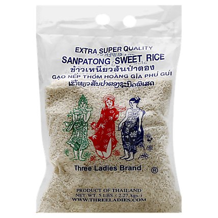 Three Ladies Sweet Rice - 5 Lb - Image 1