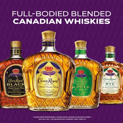 Crown Royal Fine De Luxe Blended Canadian Whisky with Two Signature Shot Glasses - 750 Ml - Image 4