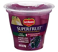 Del Monte Superfruit Pear Chunks In Acai Blackberry Juice Blend - 6 Oz