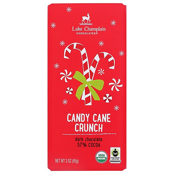 Holiday Bar Candy Cane Crunch Dark - 3 Oz