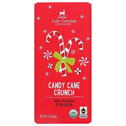 Holiday Bar Candy Cane Crunch Dark - 3 Oz - Image 1