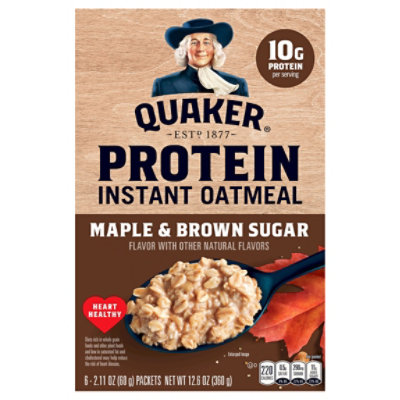 Quaker Protein Maple & Brown Sugar Oatmeal