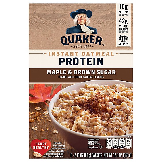 Quaker Maple & Brown Sugar Oatmeal - 12.6 Oz