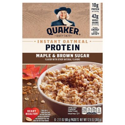 Quaker Maple & Brown Sugar Oatmeal - 12.6 Oz