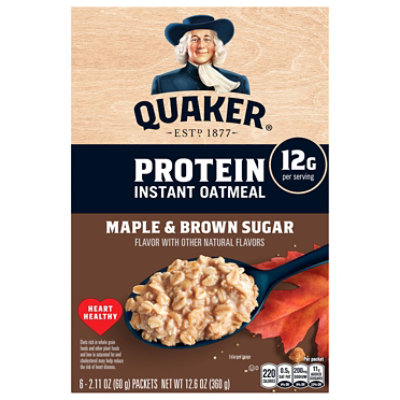 Quaker Maple & Brown Sugar Oatmeal - 12.6 Oz