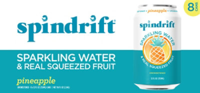 Spindrift Pineapple Sparkling Water - 8-12 Fl. Oz. - Image 2