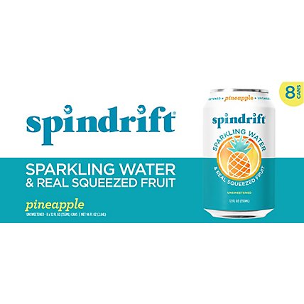 Spindrift Pineapple Sparkling Water - 8-12 Fl. Oz. - Image 6