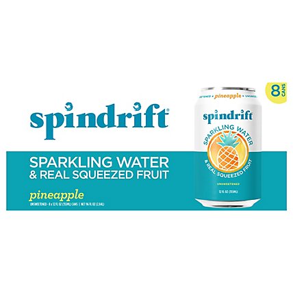 Spindrift Pineapple Sparkling Water - 8-12 Fl. Oz. - Image 1