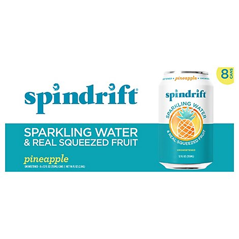 Spindrift Pineapple Sparkling Water - 8 Count