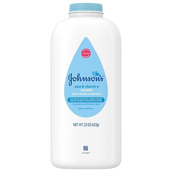Johnsons Baby Powder Aloe & Vitamin E - 22 Oz