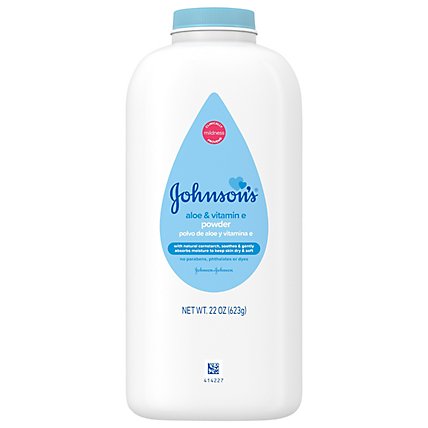 Johnsons Baby Powder Aloe & Vitamin E - 22 Oz - Image 1