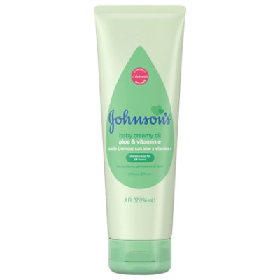 Johnsons Aloe Vera & Vit E Creamy Oil - 8 Fl. Oz. - Image 3