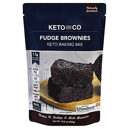 Keto & Co Mix Fudge Brownie - 10.2 Oz - Image 1