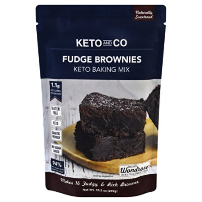Keto & Co Mix Fudge Brownie - 10.2 Oz