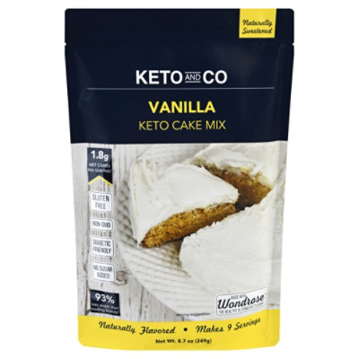 Keto & Co Mix Cake Vanilla - 8.7 Oz