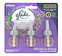 Glade Plug In Tranquil Lavender Refills - 3-.67 Fl. Oz.