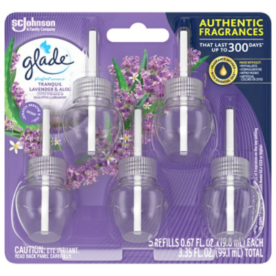 Glade Plugins Tranquil Lavender And Aloe Scented Oil Air Freshener Refill - 5-0.67 Oz - Image 1