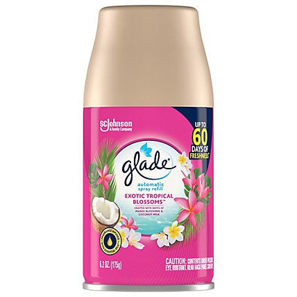 Glade Exotic Tropical Blossoms Automatic Spray Air Freshener Refill - 6.2 Oz - Image 2