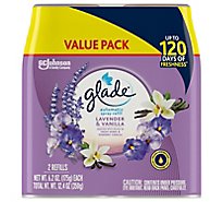 Glade Lavender And Vanilla Automatic Spray Air Freshener Refill - 2-6.2 Oz