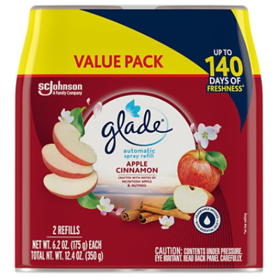 Glade Apple Cinnamon Automatic Spray Air Freshener Refill - 2-6.2 Oz - Image 1