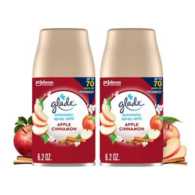 Glade Automatic Spray Apple Cinnamon Refill - 2-6.2 Oz