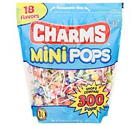 Charms Mini Pops Assorted Lollipops Bag - 300 Counts