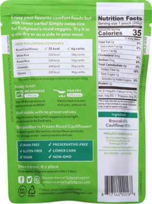 Fullgreen Vegi Rice Riced Broccoli With Cauliflower - 7.05 Oz - Image 6