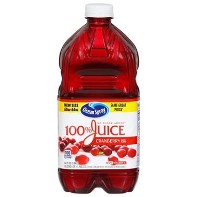 Ocean Spray Juice 100% Cranberry - 64 Fl. Oz.