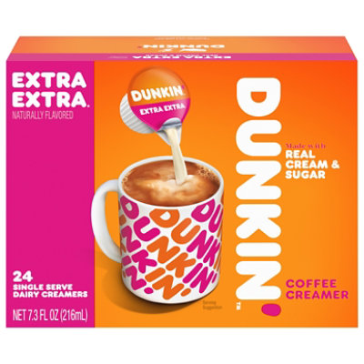 Dunkin' Extra Extra Coffee Creamer Singles - 24 Count
