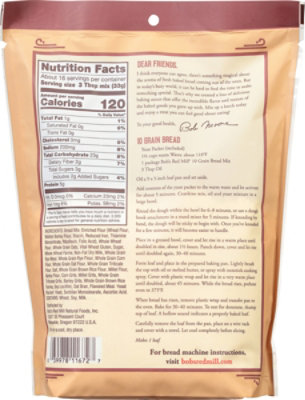 Bobs Red Mill Bread Mix 10 Grain With Whole Grains & Flaxseed - 19 Oz - Image 6