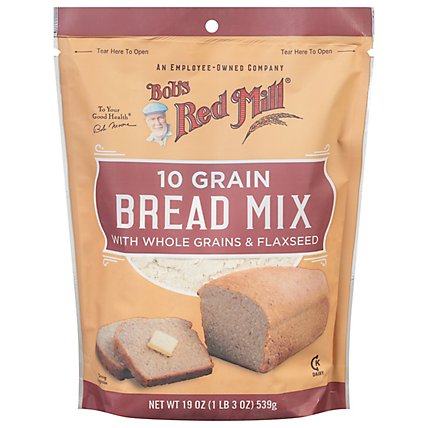 Bobs Red Mill Bread Mix 10 Grain With Whole Grains & Flaxseed - 19 Oz - Image 2