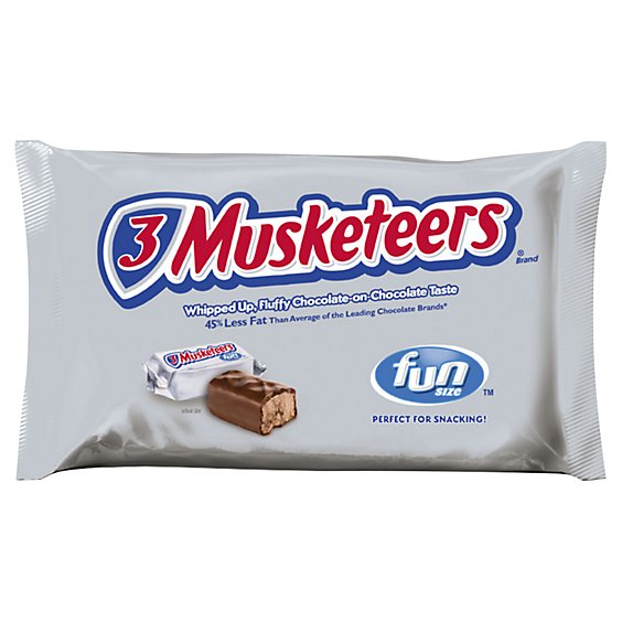 3 Musketeers Chocolate Candy Bars Fun Size - 20.92 Oz