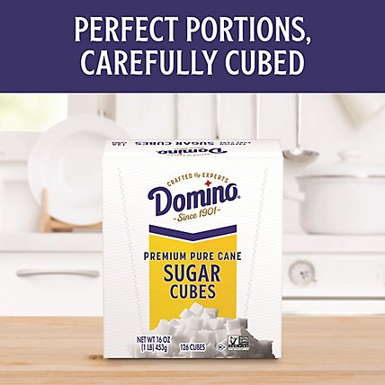 Domino Sugar Cubes Premium Pure Cane 126 Count - 1 Lb - Image 2