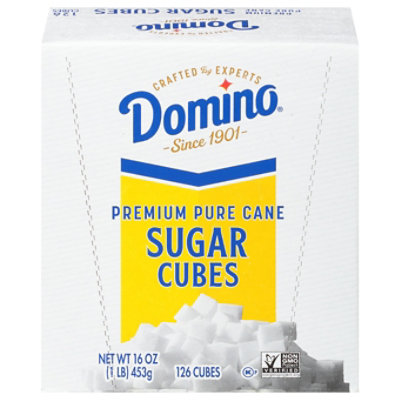 Domino Premium Pure Cane Sugar Cubes 126 Count - 1 Lb - Image 1