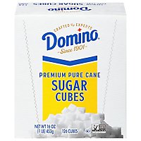 Domino Sugar Cubes Premium Pure Cane 126 Count - 1 Lb - Image 1
