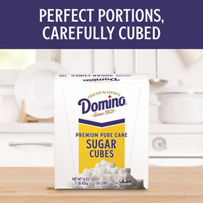 Domino Premium Pure Cane Sugar Cubes 126 Count - 1 Lb - Image 2