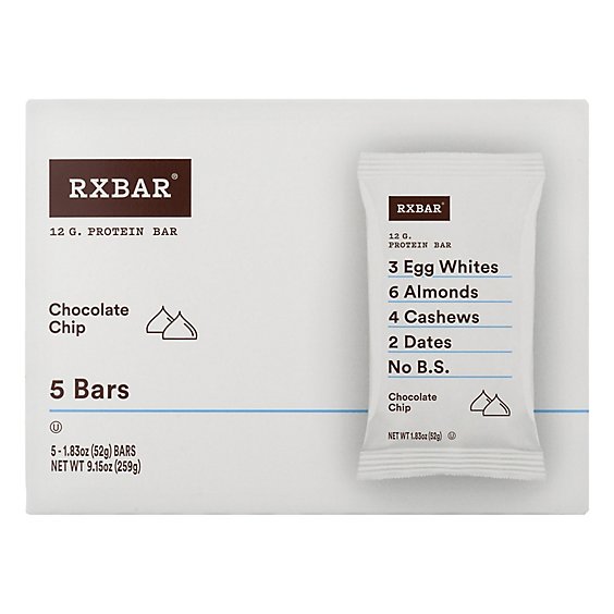 Rxbar Protein Bar Chocolate Chip - 5-1.83 Oz