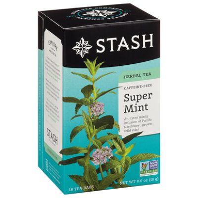 Stash Herbal Tea Super Mint Caffeine Free - 18 Count - Image 1