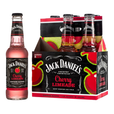 Jack Daniel's Country Cocktails Cherry Limeade In Bottles -  6-10 Oz - Image 1