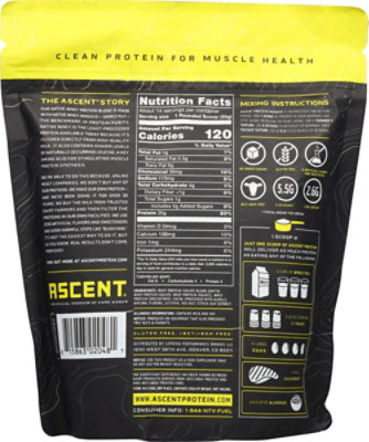 Ascent Whey Protein Native Fuel Chocolate - 1 Lb - Image 6