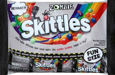 Skittles Zombie Halloween Candy Fun Size Bag - 10.72 Oz - Image 2